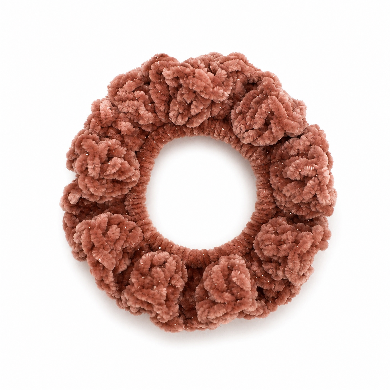 Velvet Crochet Scrunchie