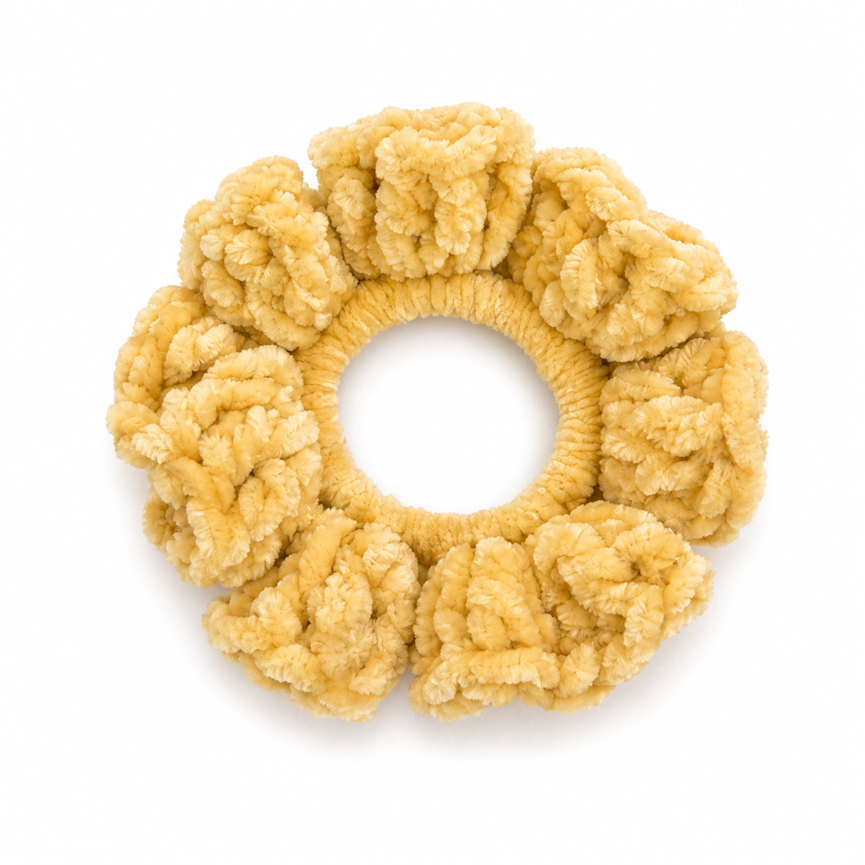 Velvet Crochet Scrunchie
